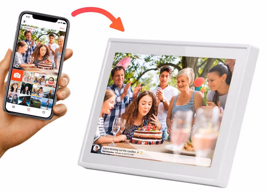 Cadre photo numérique haute résolution de 10 pouces